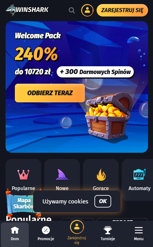 Winshark Login Dostęp do Panelu Użytkownika